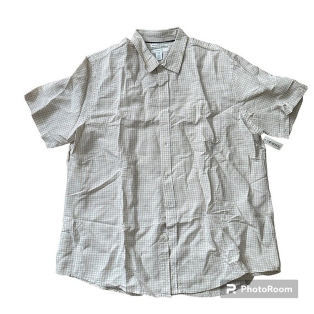 Amazon Essentials Men's Slim-Fit Short-Sleeve Poplin Shirt size XXL NWT